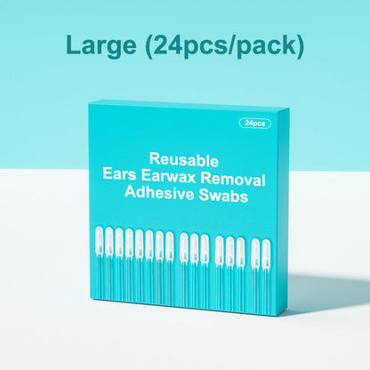 💞2026 HOT SALE👂🏻50K+ SOLD!🏆Reusable Earwax Removal Adhesive Swabs
