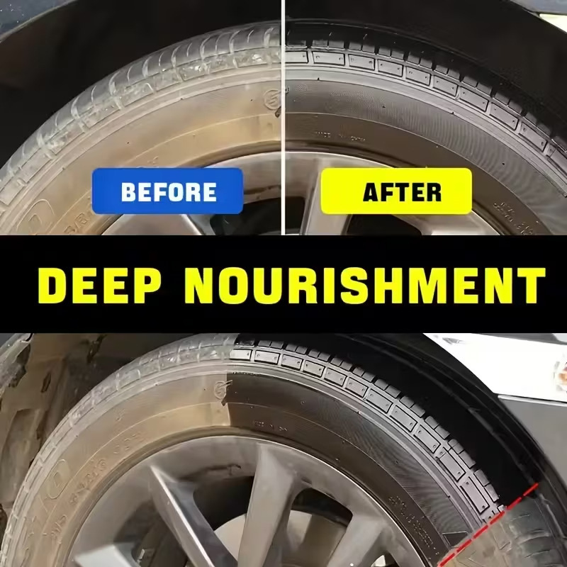 🏆 Last Day Special:🚗✨ Car Tire & Plastic Trim Renewal Paste – Restores Shine, Prevents Cracking & Easy Application