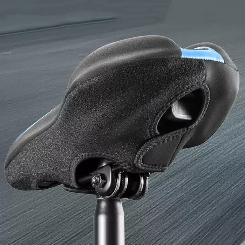 Highly elastic silicone bicycle seat cove