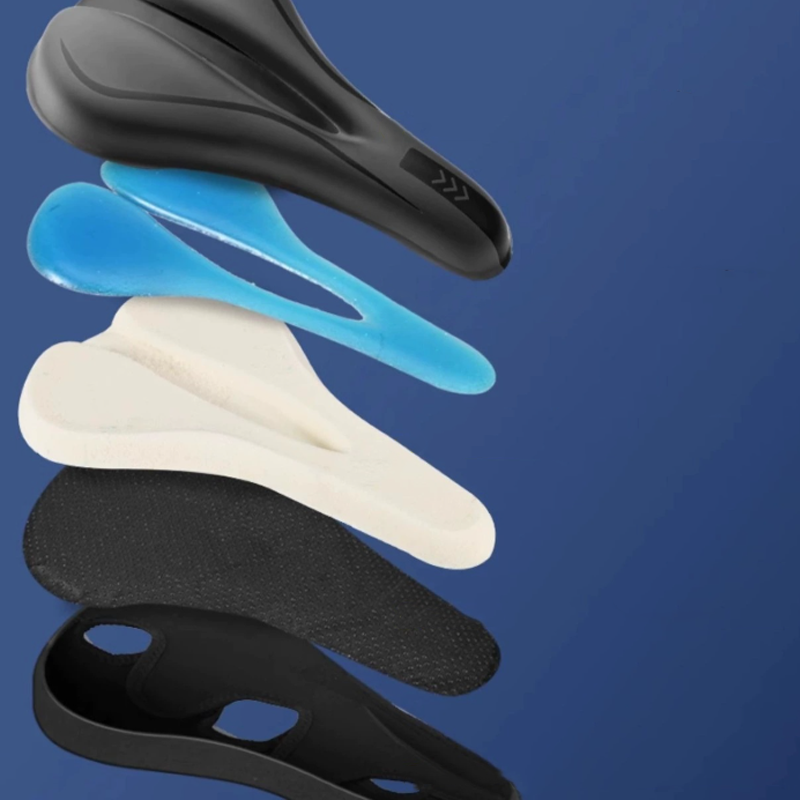 Highly elastic silicone bicycle seat cove