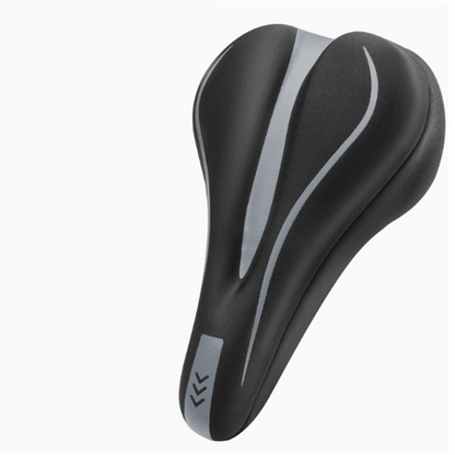 Highly elastic silicone bicycle seat cove