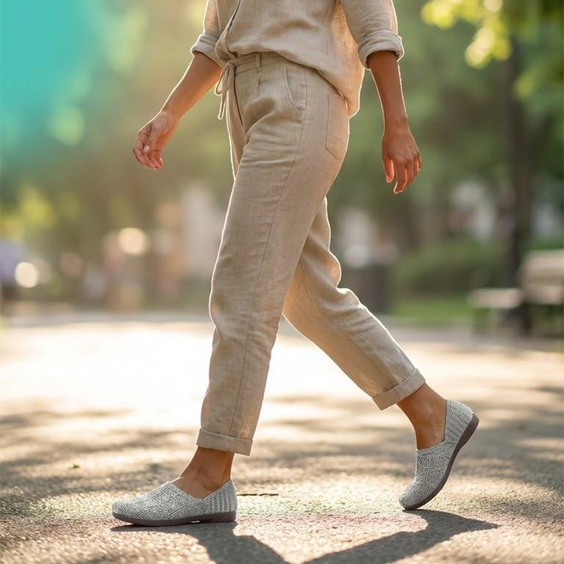 Breathable fabric women's ballet flats🥿