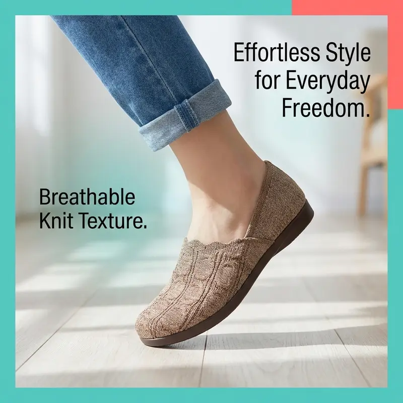 Breathable fabric women's ballet flats🥿