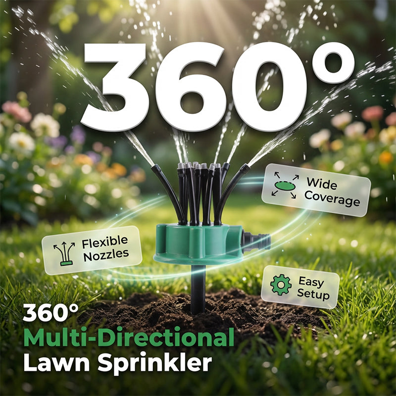 360° Coverage Precision Garden Irrigation Sprinkler  Buy 2  Get 1 FREE – you get 3!