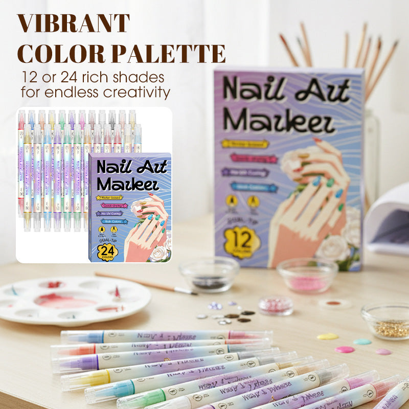 🔥Nail art pen set with two tips
