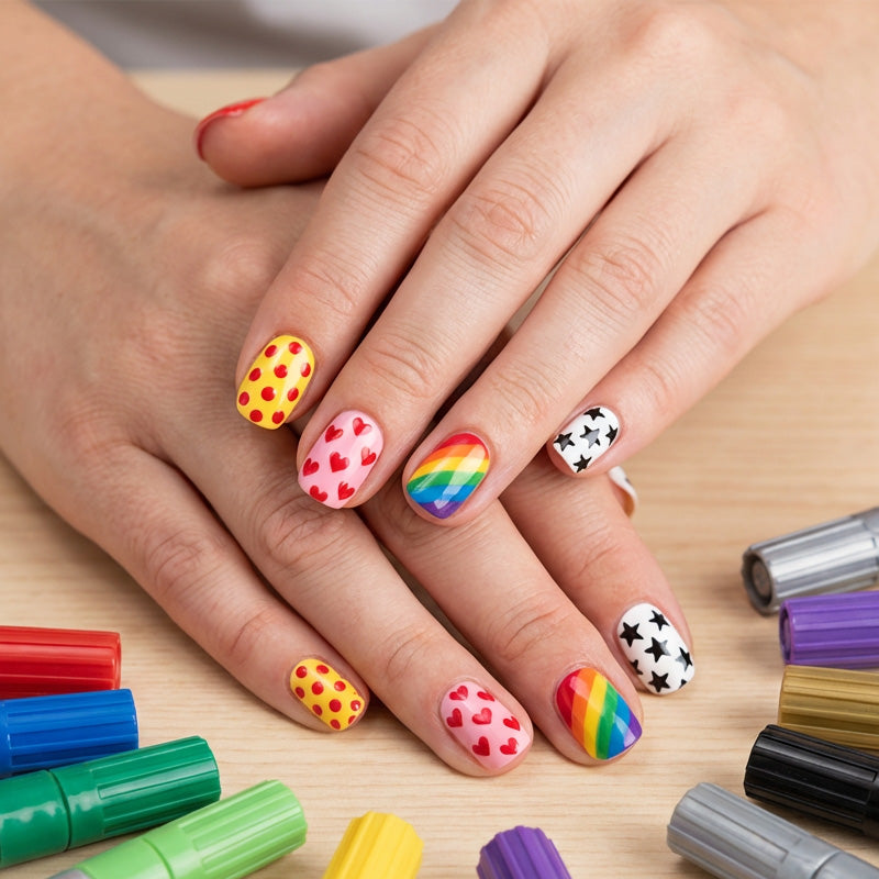 🔥Nail art pen set with two tips