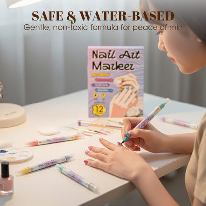 🔥Nail art pen set with two tips