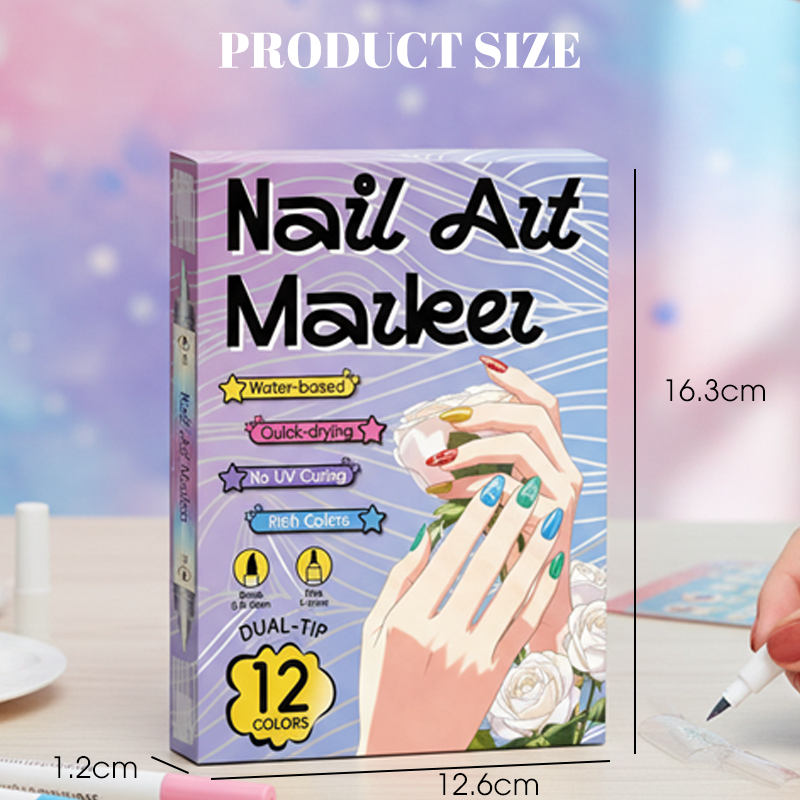 🔥Nail art pen set with two tips