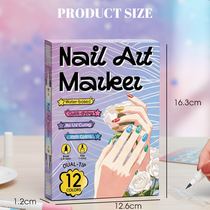 🔥Nail art pen set with two tips