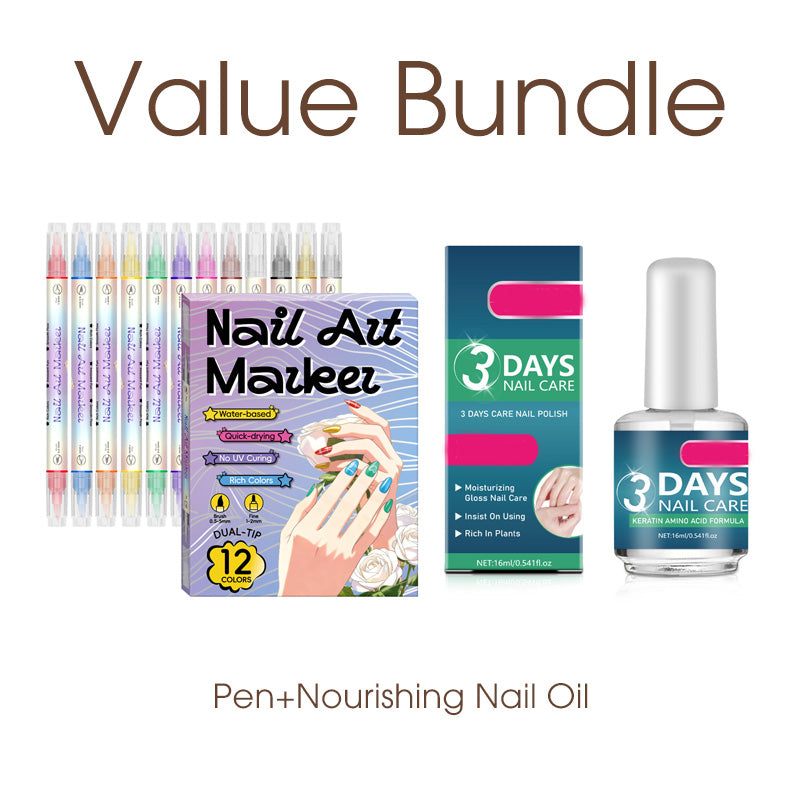🔥Nail art pen set with two tips