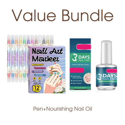 🔥Nail art pen set with two tips