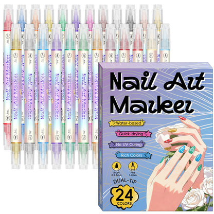 🔥Nail art pen set with two tips