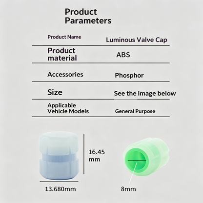 Luminous Tire Valve Caps (Set of 4)