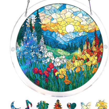 🔥Acrylic sunset and seascape jigsaw puzzle for window decoration