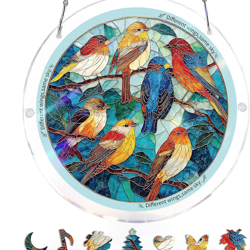 🔥Acrylic sunset and seascape jigsaw puzzle for window decoration