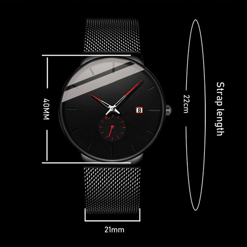 Men's Minimalist Waterproof Quartz Watch