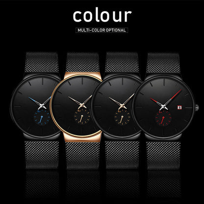 Men's Minimalist Waterproof Quartz Watch