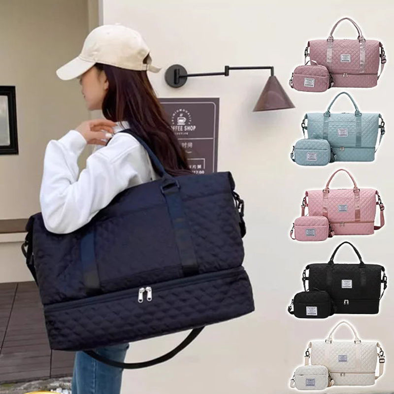 🏆🔥Large Capacity Travel Bag Set with Wet and Dry Separation