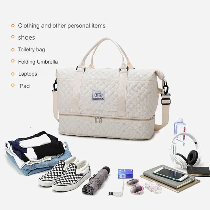🏆🔥Large Capacity Travel Bag Set with Wet and Dry Separation