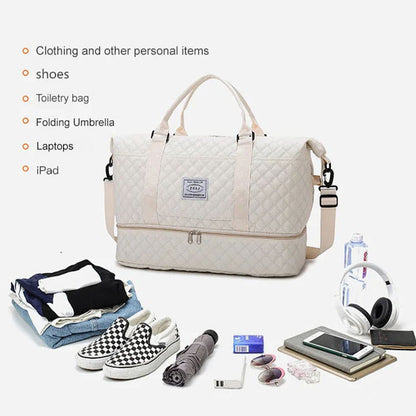 🏆🔥Large Capacity Travel Bag Set with Wet and Dry Separation