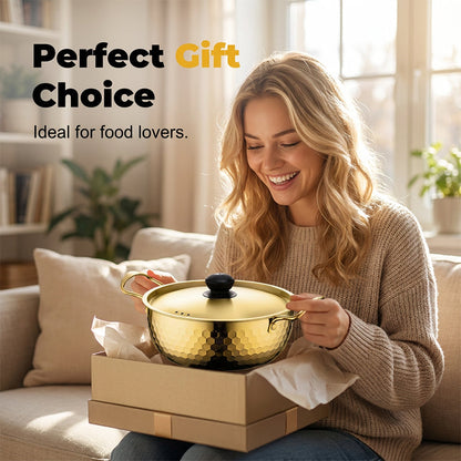 Thickened Stainless Steel Hammered Pot