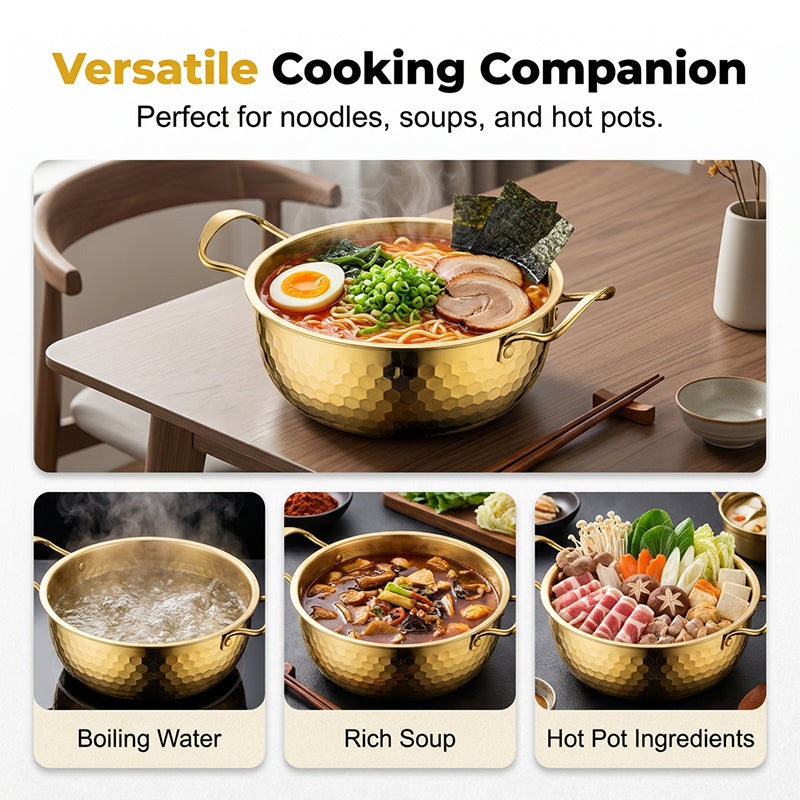 Thickened Stainless Steel Hammered Pot
