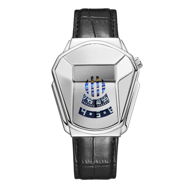 Men's Fashion Blue Crystal Water-Resistant Quartz Watch