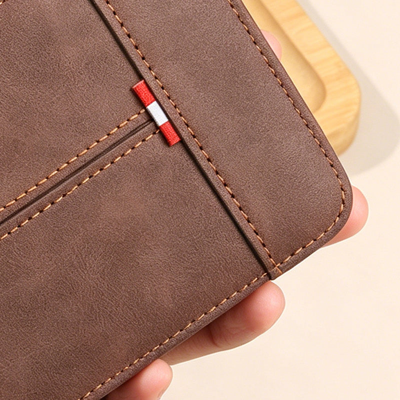 🔥🎉 Men's PU Leather Zip-Around Bifold Wallet