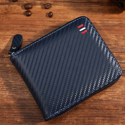 🔥🎉 Men's PU Leather Zip-Around Bifold Wallet