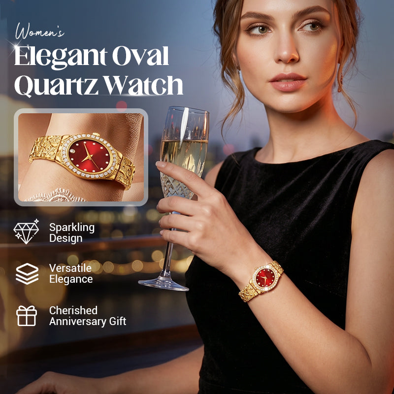 Women's Elegant Oval Quartz Watch