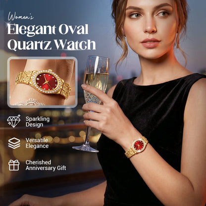 Women's Elegant Oval Quartz Watch