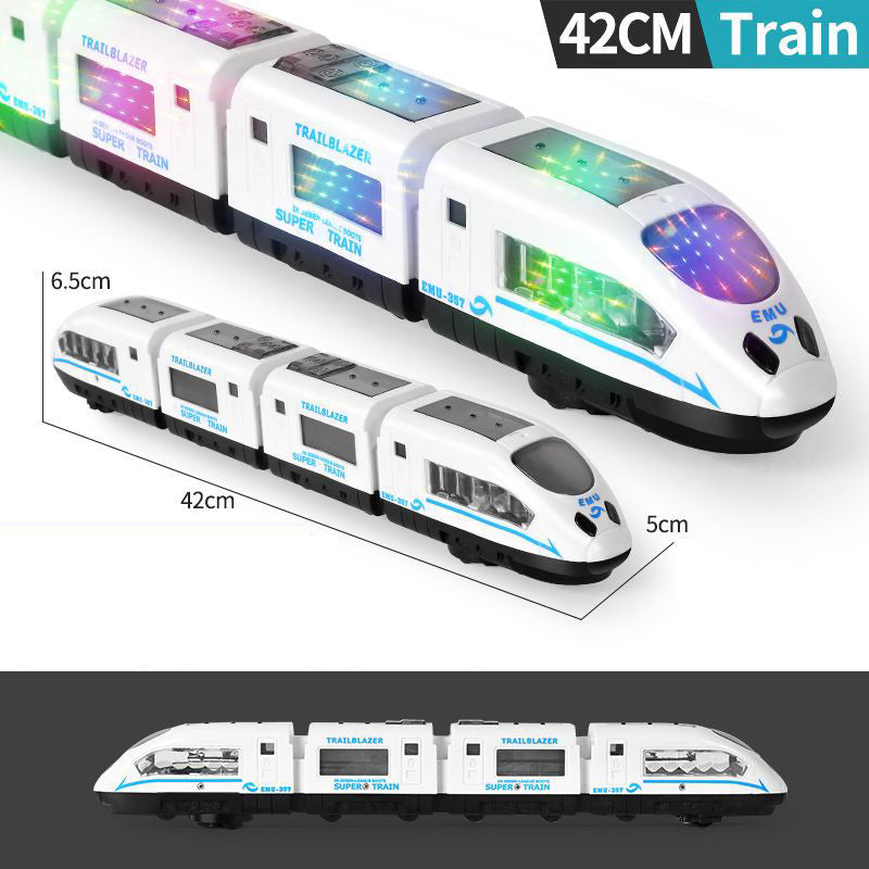 🚄✨ Electric Bullet Train Toy – Light-Up, Bump & Go, with Music 🎵