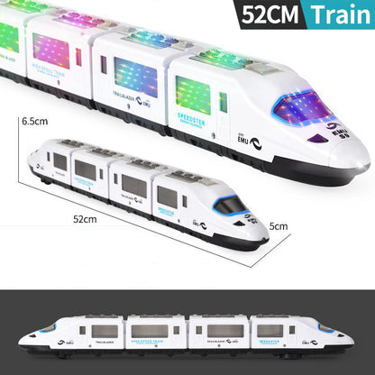 🚄✨ Electric Bullet Train Toy – Light-Up, Bump & Go, with Music 🎵