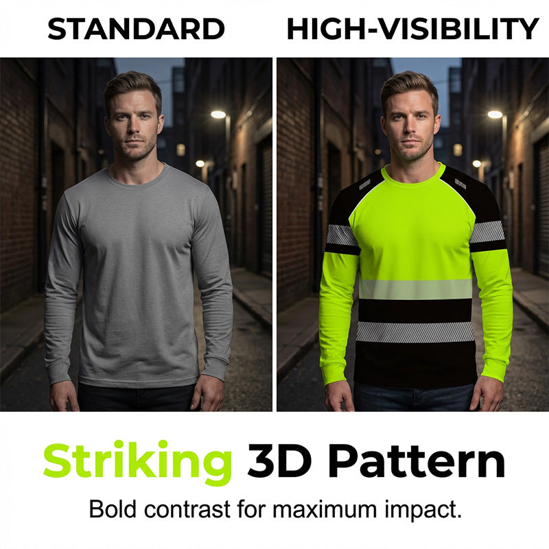 ✨ Men’s 3D Printed Active Shirt – High-Visibility, Breathable, Athletic Fit 🌿