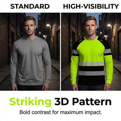 ✨ Men’s 3D Printed Active Shirt – High-Visibility, Breathable, Athletic Fit 🌿