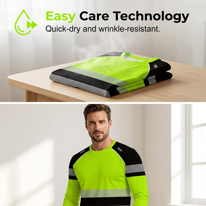 ✨ Men’s 3D Printed Active Shirt – High-Visibility, Breathable, Athletic Fit 🌿