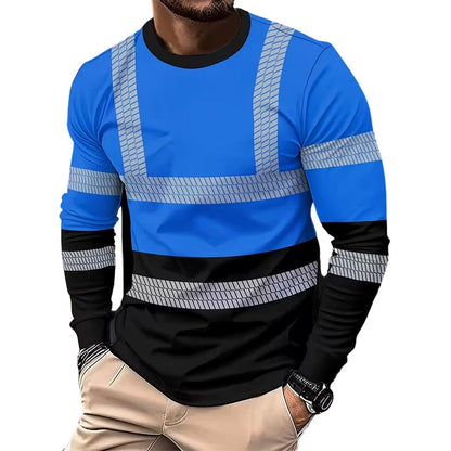 ✨ Men’s 3D Printed Active Shirt – High-Visibility, Breathable, Athletic Fit 🌿