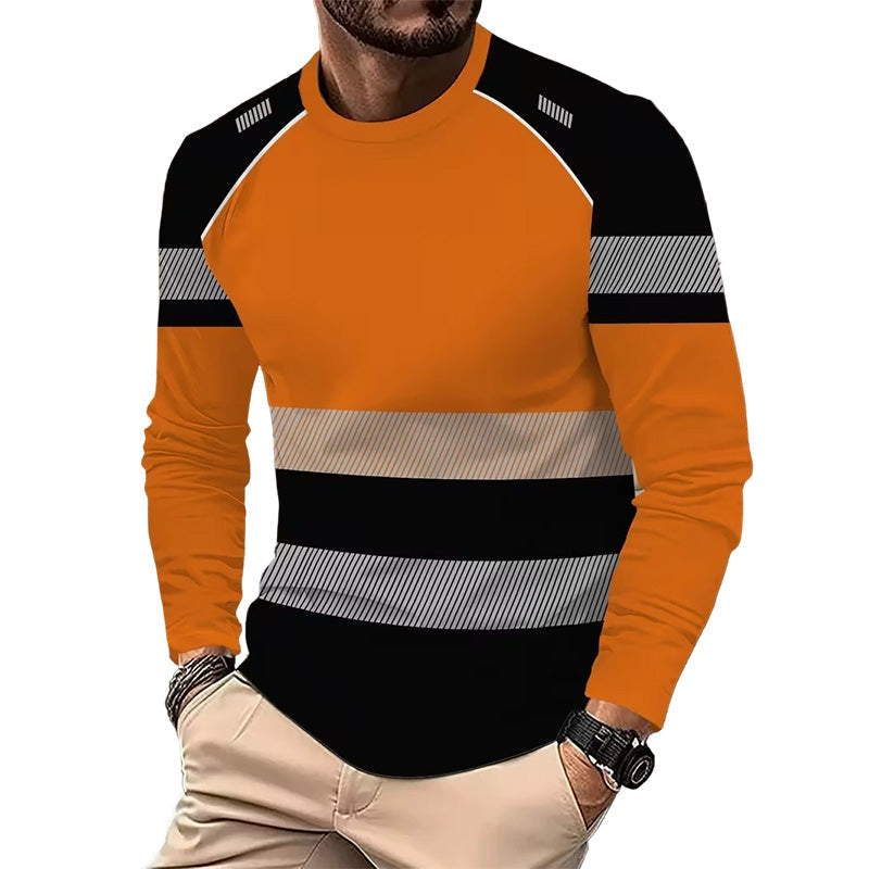 ✨ Men’s 3D Printed Active Shirt – High-Visibility, Breathable, Athletic Fit 🌿