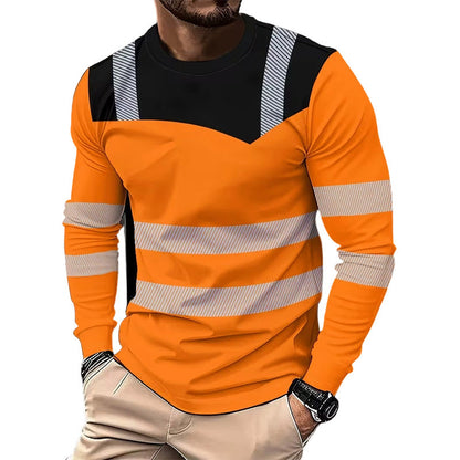✨ Men’s 3D Printed Active Shirt – High-Visibility, Breathable, Athletic Fit 🌿