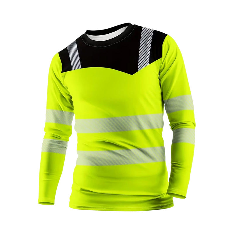 ✨ Men’s 3D Printed Active Shirt – High-Visibility, Breathable, Athletic Fit 🌿