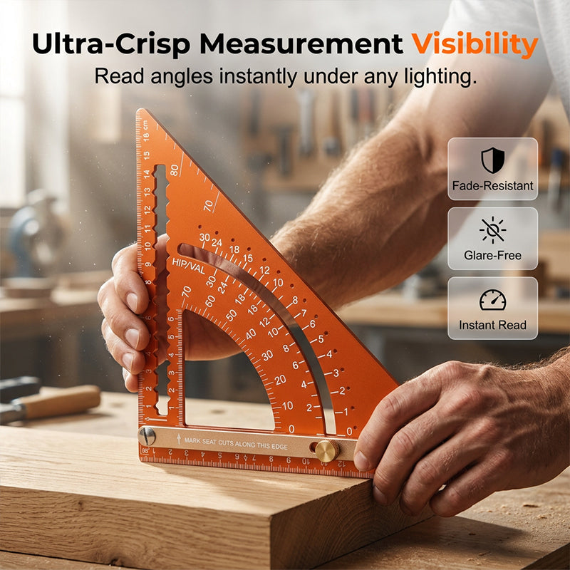 📐✨ Precision Woodworking Triangle Square – Alloy, Adjustable, Anti-Rust 🛠️