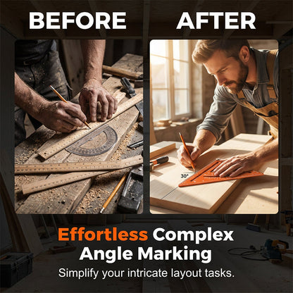 📐✨ Precision Woodworking Triangle Square – Alloy, Adjustable, Anti-Rust 🛠️
