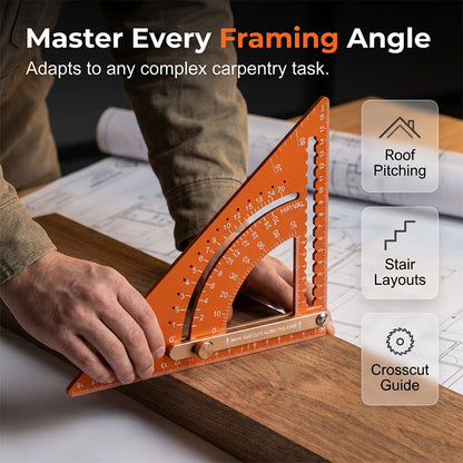 📐✨ Precision Woodworking Triangle Square – Alloy, Adjustable, Anti-Rust 🛠️