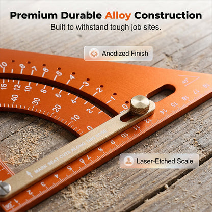 📐✨ Precision Woodworking Triangle Square – Alloy, Adjustable, Anti-Rust 🛠️