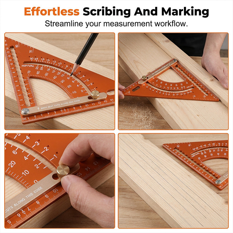 📐✨ Precision Woodworking Triangle Square – Alloy, Adjustable, Anti-Rust 🛠️