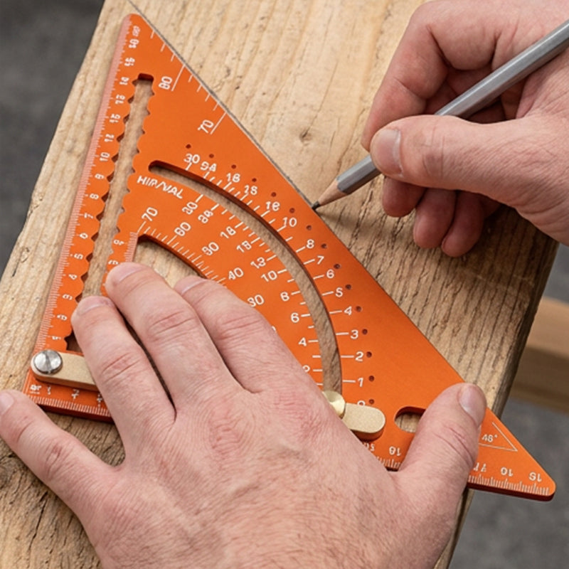 📐✨ Precision Woodworking Triangle Square – Alloy, Adjustable, Anti-Rust 🛠️