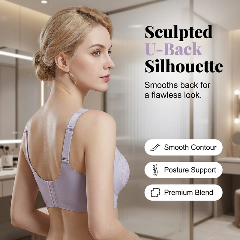 ☁️Women’s Lifting Soft Support Anti-Sagging Lace Bra – Wireless Support