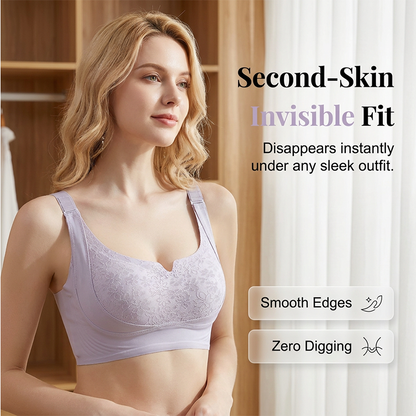 ☁️Women’s Lifting Soft Support Anti-Sagging Lace Bra – Wireless Support