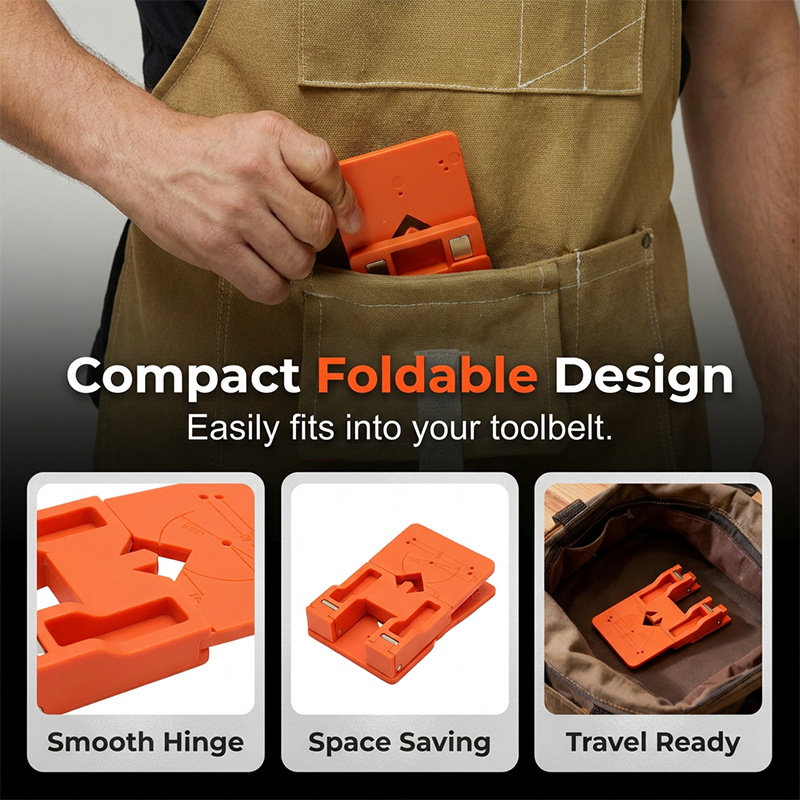 🔧✨ Cabinet Door Hinge Drilling Guide – Magnetic Clamp, Precise Alignment, 35mm 🪚