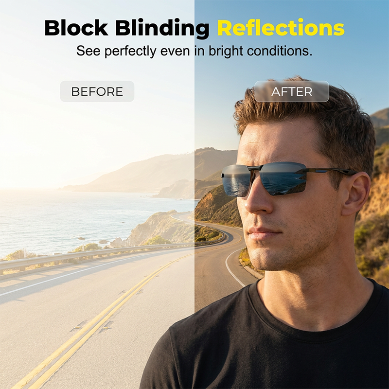 💥Outdoor Photochromic Polarized Sunglasses